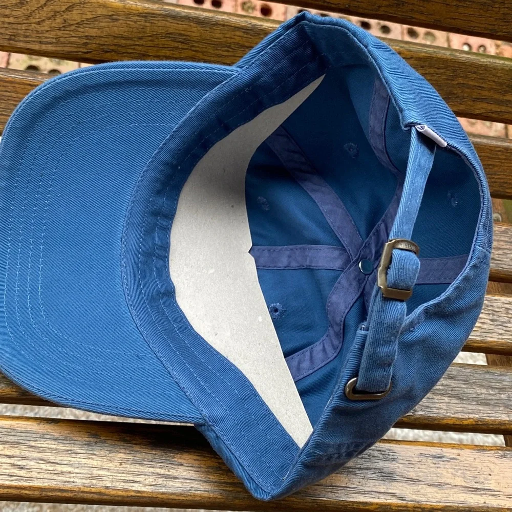 Club Car Blue Cap golf cart hat adjustable back buckle strap full 6 panel - Picture 4 of 7
